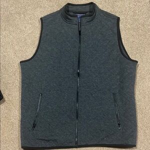 Men's Gray Quilted Vest
